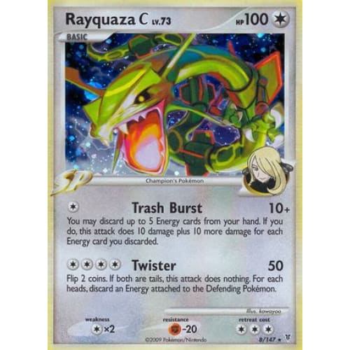 Rayquaza C (008/147) Holo Rare Reverse Holofoil - Single