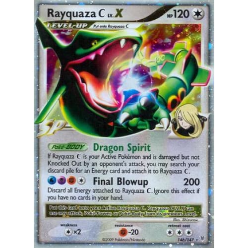 Rayquaza C LV.X (146/147) Holo Rare Holofoil - Single