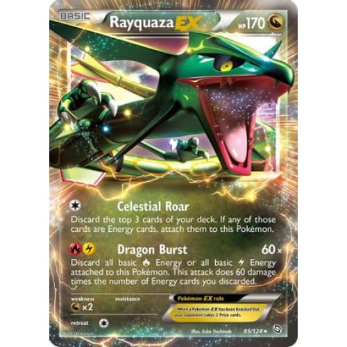 Rayquaza-EX (085/124) Holo Rare Holofoil - Single