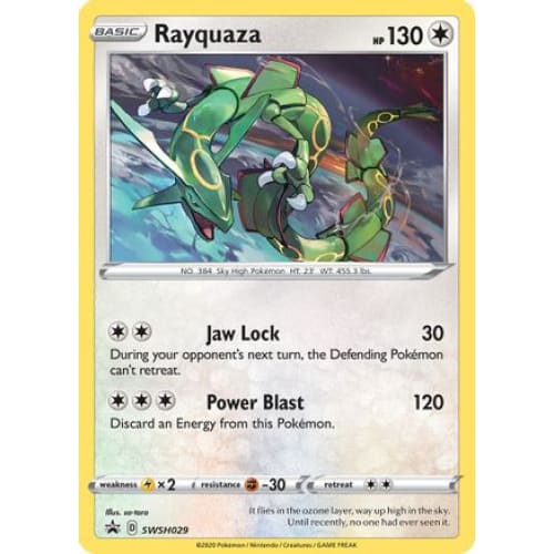 Rayquaza (SWSH029/184) Promo Holofoil - Single