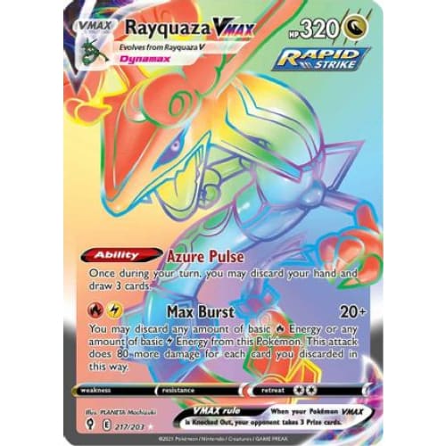 Rayquaza VMAX (217/203) Holo Rare Holofoil - Single