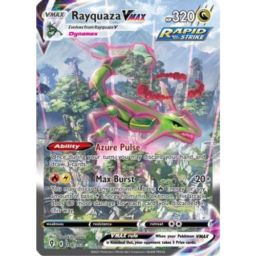 Rayquaza VMAX (218/203) Holo Rare Holofoil - Single
