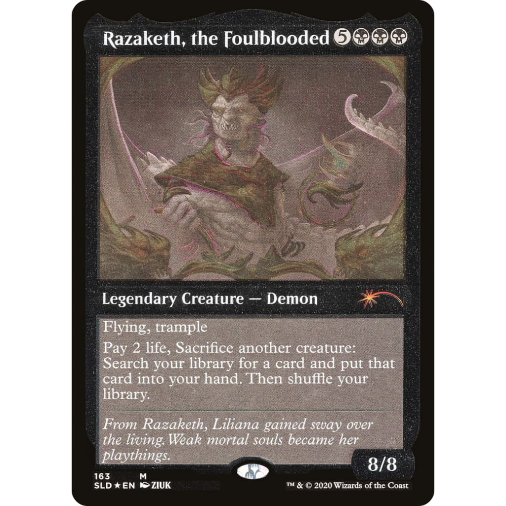 Razaketh the Foulblooded (SLD-163★) Etched Foil - Single