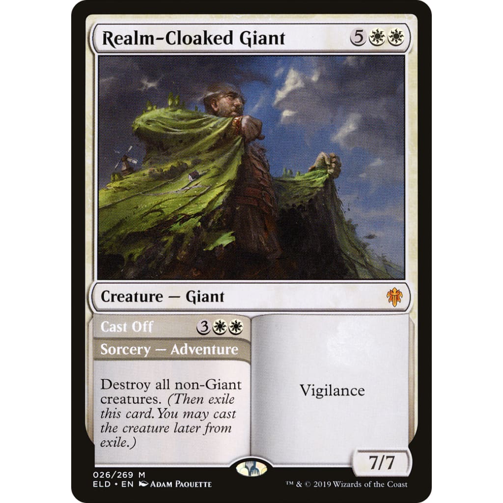 Realm-Cloaked Giant // Cast Off (ELD-026) - Single