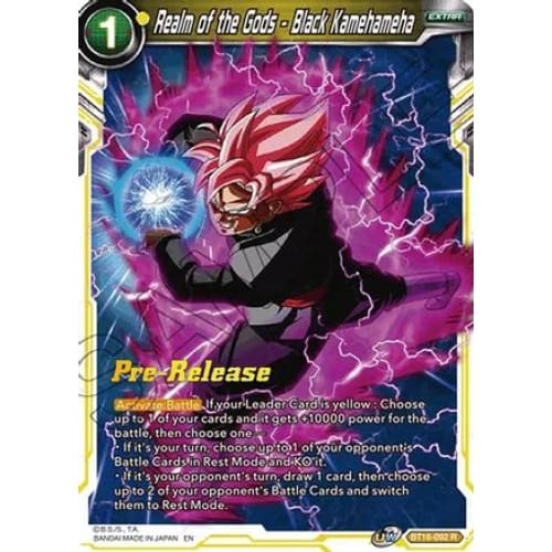 Realm of the Gods - Black Kamehameha (Realm Pre-Release