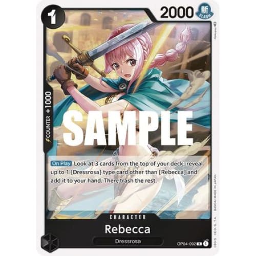 Rebecca (092) OP04-092 R Kingdoms of Intrigue Foil - Single