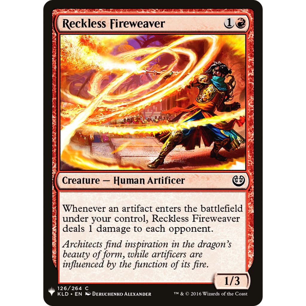 Reckless Fireweaver (PLST-KLD-126) - Single