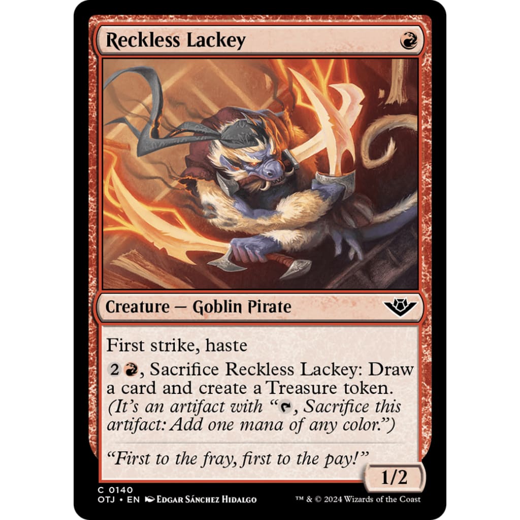 Reckless Lackey (OTJ-140) Foil - Single