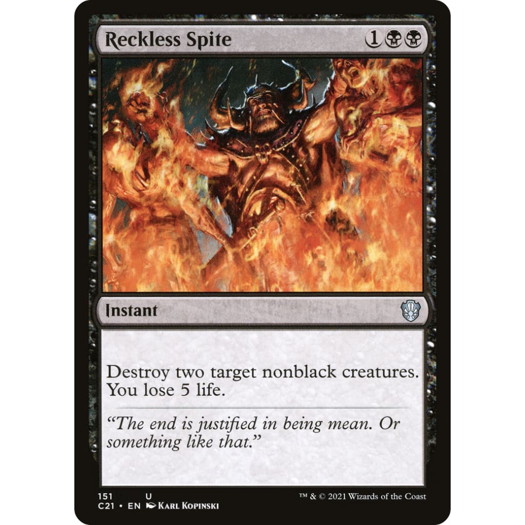 Reckless Spite (C21-151) - Single