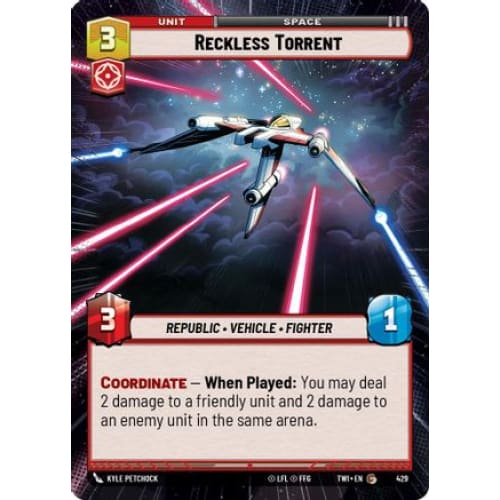 Reckless Torrent (Hyperspace) (429) Foil - Single