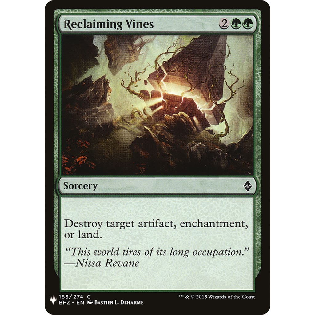Reclaiming Vines (PLST-BFZ-185) - Single