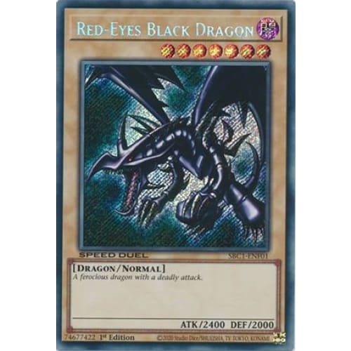Red-Eyes Black Dragon (Secret Rare) - SBC1-ENF01 Secret
