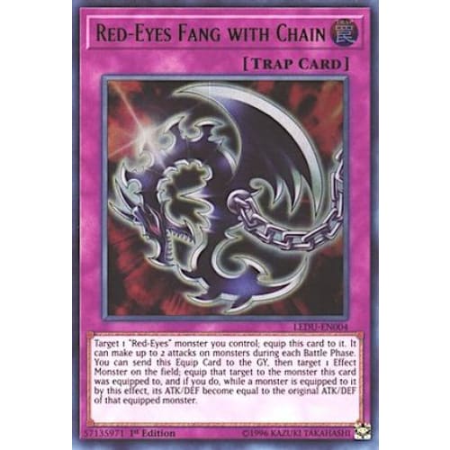 Red-Eyes Fang with Chain (LEDU-EN004) Ultra Rare 1st