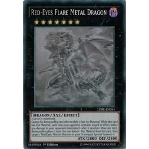 Red-Eyes Flare Metal Dragon (Ghost Rare) (CORE-EN054) Ghost