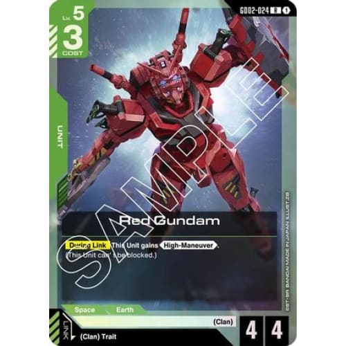 Red Gundam (GD02-024) - Dual Impact Holofoil - Single