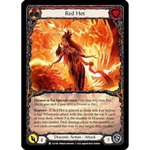 Red Hot (FLESH AND BLOOD: PROMO CARDS) Rainbow Foil - Single