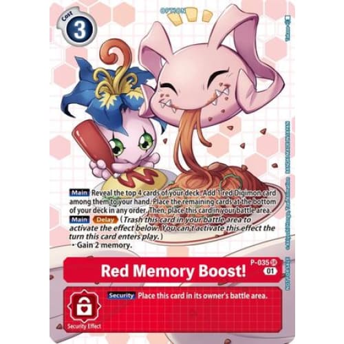 Red Memory Boost! - P-035 (Next Adventure Box Promotion