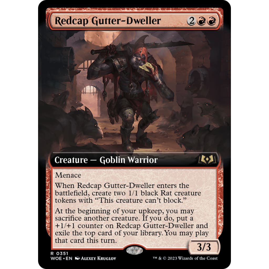 Redcap Gutter-Dweller (WOE-351): (Extended Art) - Single