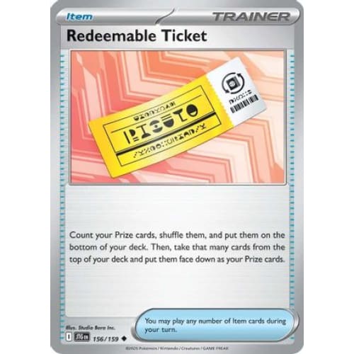 Redeemable Ticket (156) Uncommon - Single