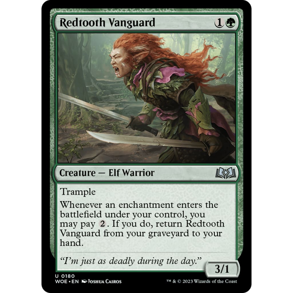 Redtooth Vanguard (WOE-180) - Single