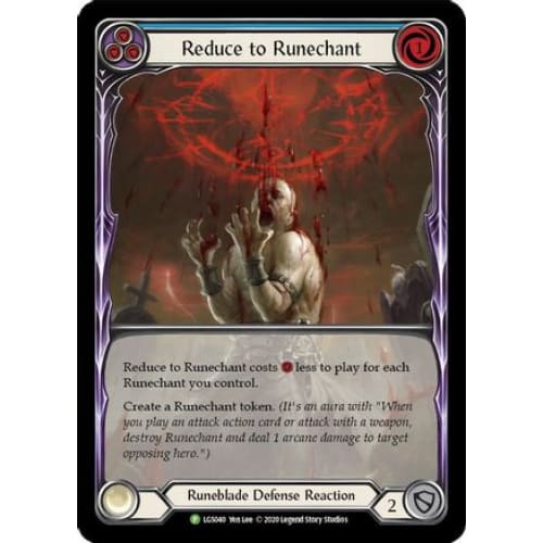 Reduce to Runechant (Blue) (FLESH AND BLOOD: PROMO CARDS)