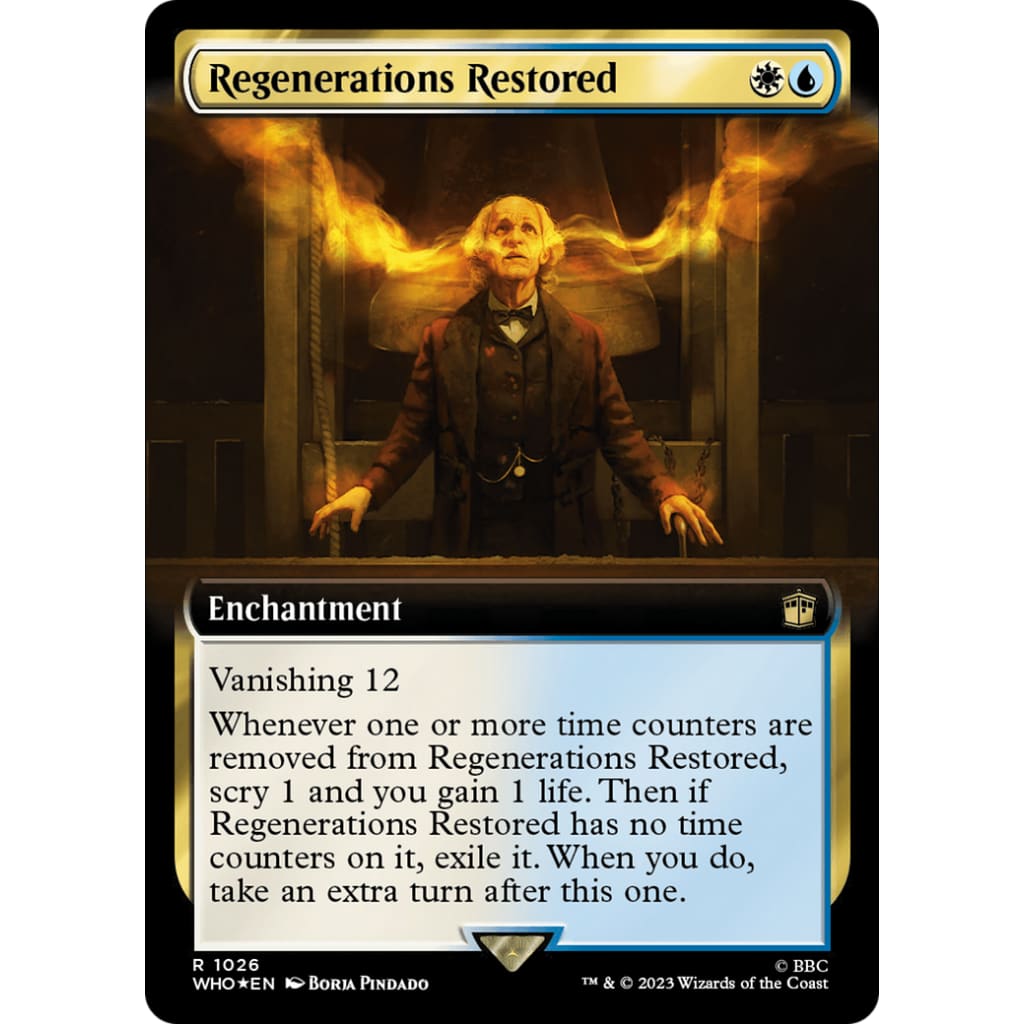 Regenerations Restored (WHO-1026): (Extended Art) Foil
