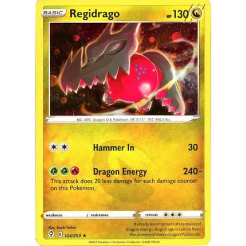 Regidrago - 124/203 (Cosmos Holo) (124) Holo Rare Holofoil