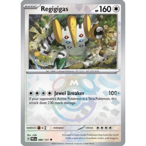 Regigigas (Master Ball Pattern) (86) Uncommon Holofoil