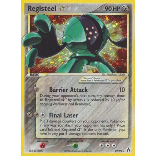 Registeel Star (92) Ultra Rare Holofoil - Single