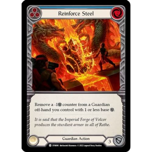 Reinforce Steel (Blue) (DYNASTY) Rainbow Foil - Single
