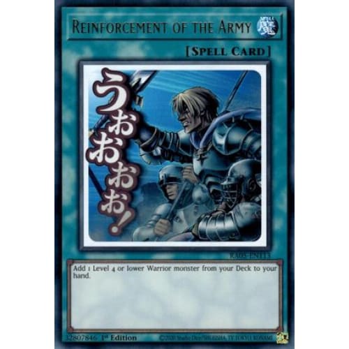 Reinforcement of the Army - RA05-EN113 Ultra Rare 1st