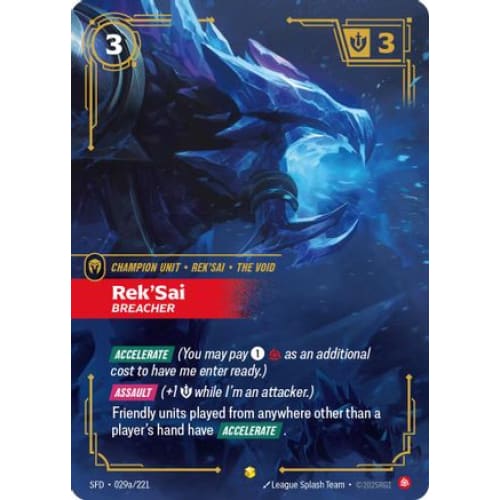 Rek’Sai - Breacher (Alternate Art) (029a/221)