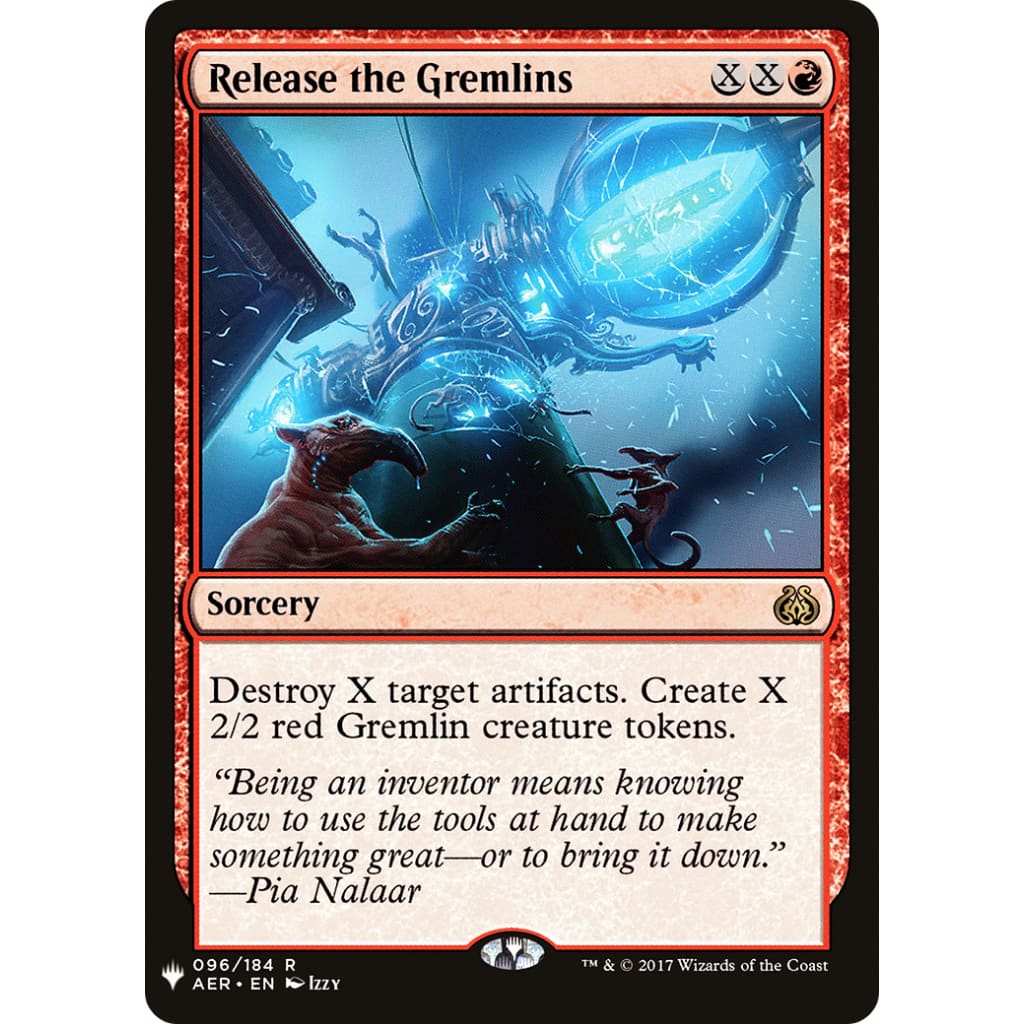 Release the Gremlins (PLST-AER-96) - Single