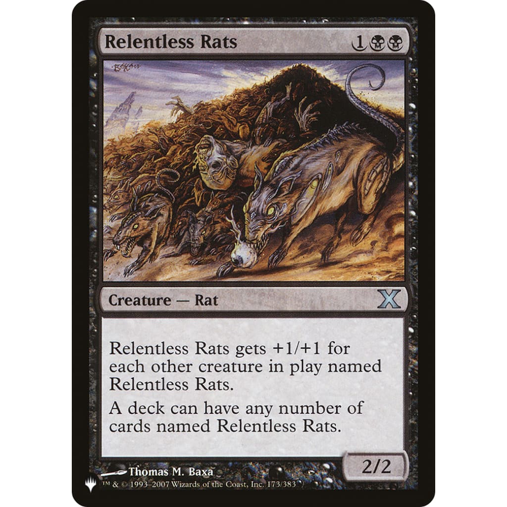Relentless Rats (PLST-10E-173) - Single