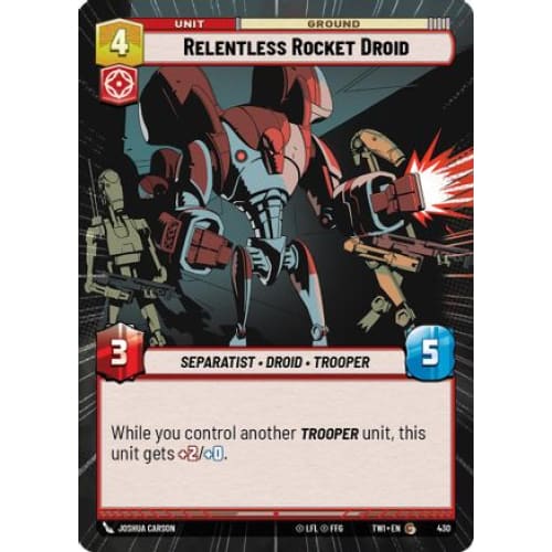 Relentless Rocket Droid (Hyperspace) (430) - Single