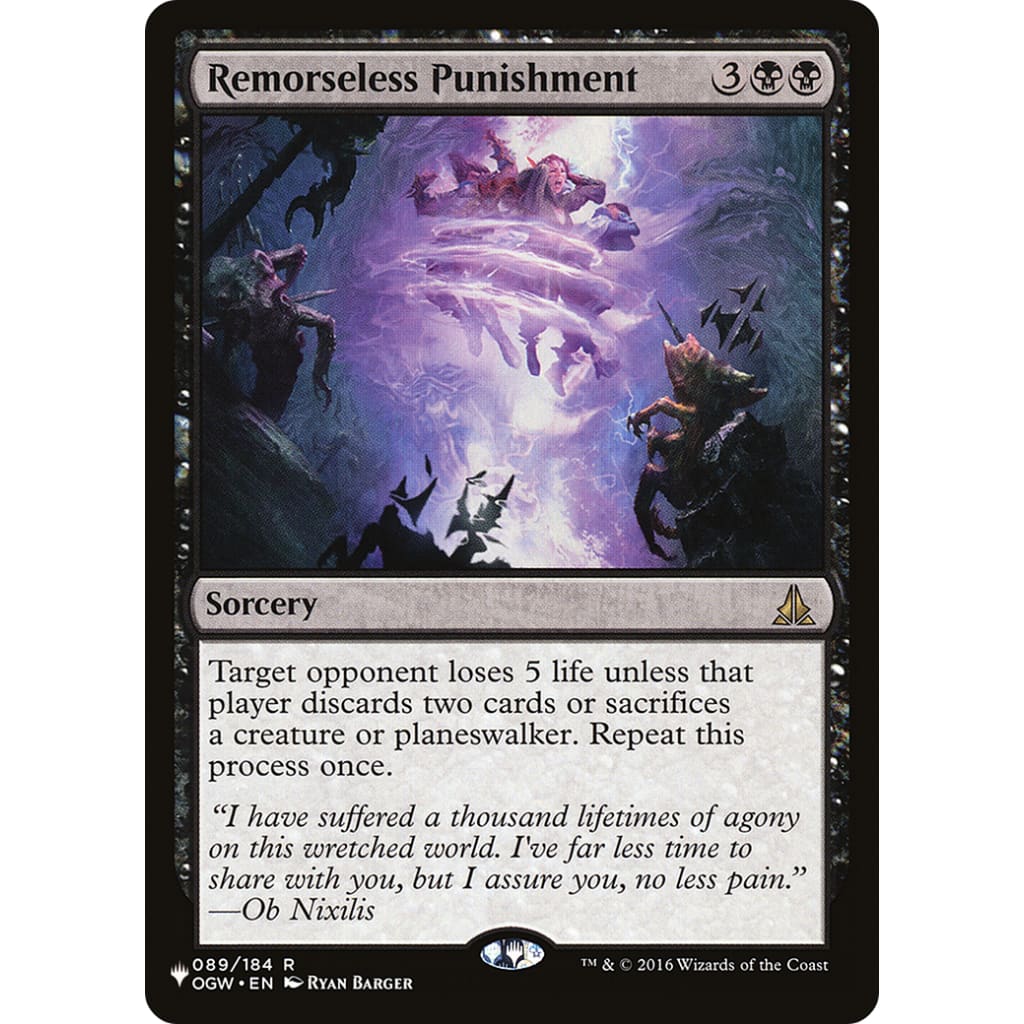 Remorseless Punishment (PLST-OGW-89) - Single