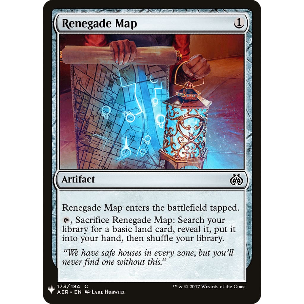 Renegade Map (PLST-AER-173) - Single