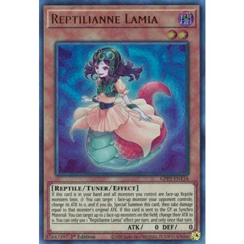 Reptilianne Lamia (GFP2-EN116) Ultra Rare 1st Edition