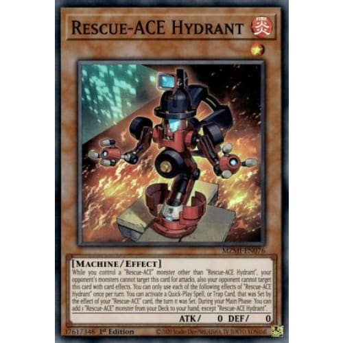Rescue-ACE Hydrant - MZMI-EN076 Super Rare 1st Edition