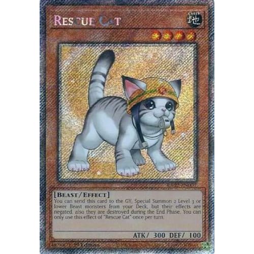 Rescue Cat (Alternate Art) (Platinum Secret Rare)