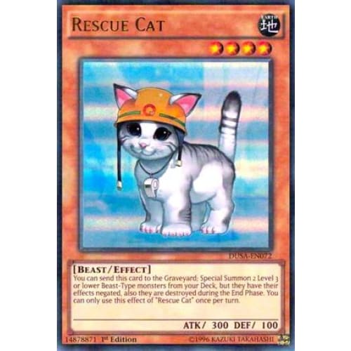 Rescue Cat (DUSA-EN072) Ultra Rare 1st Edition - Single