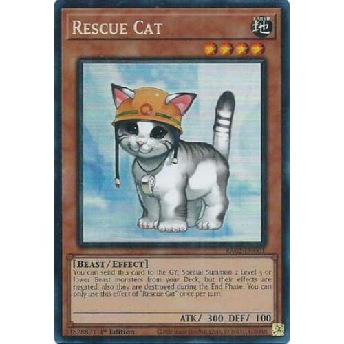 Rescue Cat (PCR) - RA02-EN001 Prismatic Collector’s Rare