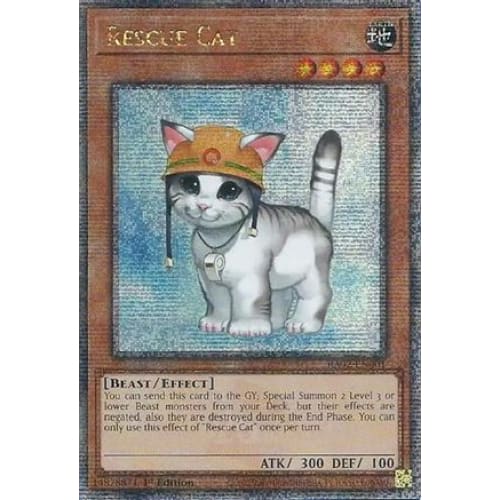 Rescue Cat (Quarter Century Secret Rare) - RA02-EN001