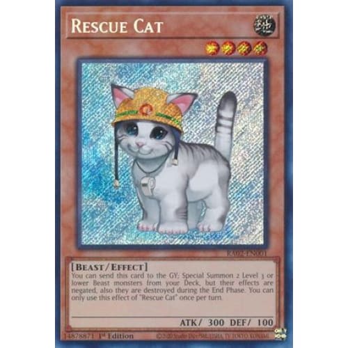 Rescue Cat (Secret Rare) - RA02-EN001 Secret Rare 1st