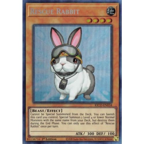 Rescue Rabbit (CR) (KICO-EN034) Collector’s Rare 1st