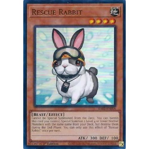 Rescue Rabbit (UR) - RA02-EN008 Ultra Rare 1st Edition