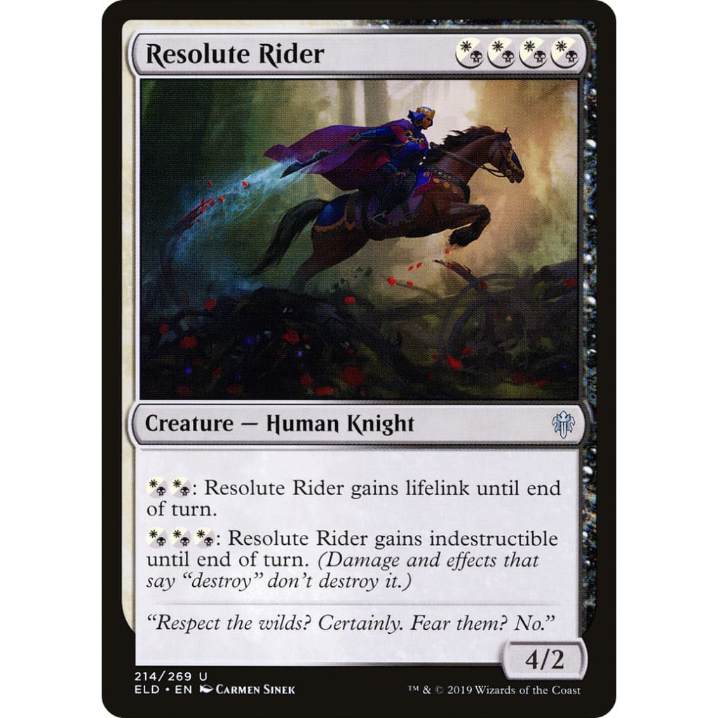 Resolute Rider (ELD-214) - Single