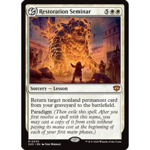 Restoration Seminar (SOS-030) - Single