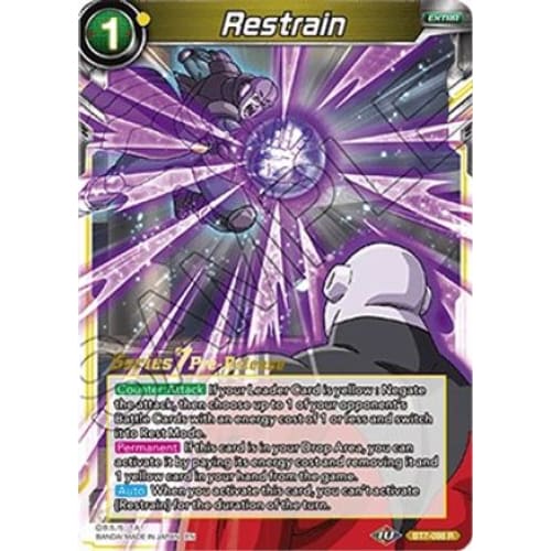 Restrain (Assault of the Saiyans Pre-Release Cards) - Single