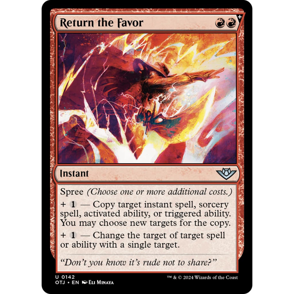 Return the Favor (OTJ-142) - Single